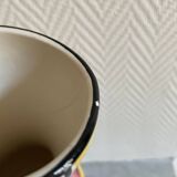 Schramberg Majolika Fabrik ceramic vase Mondrian style