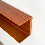 Étagère murale en noyer par Wilhelm Renz pour Walter Wirz, années 1960