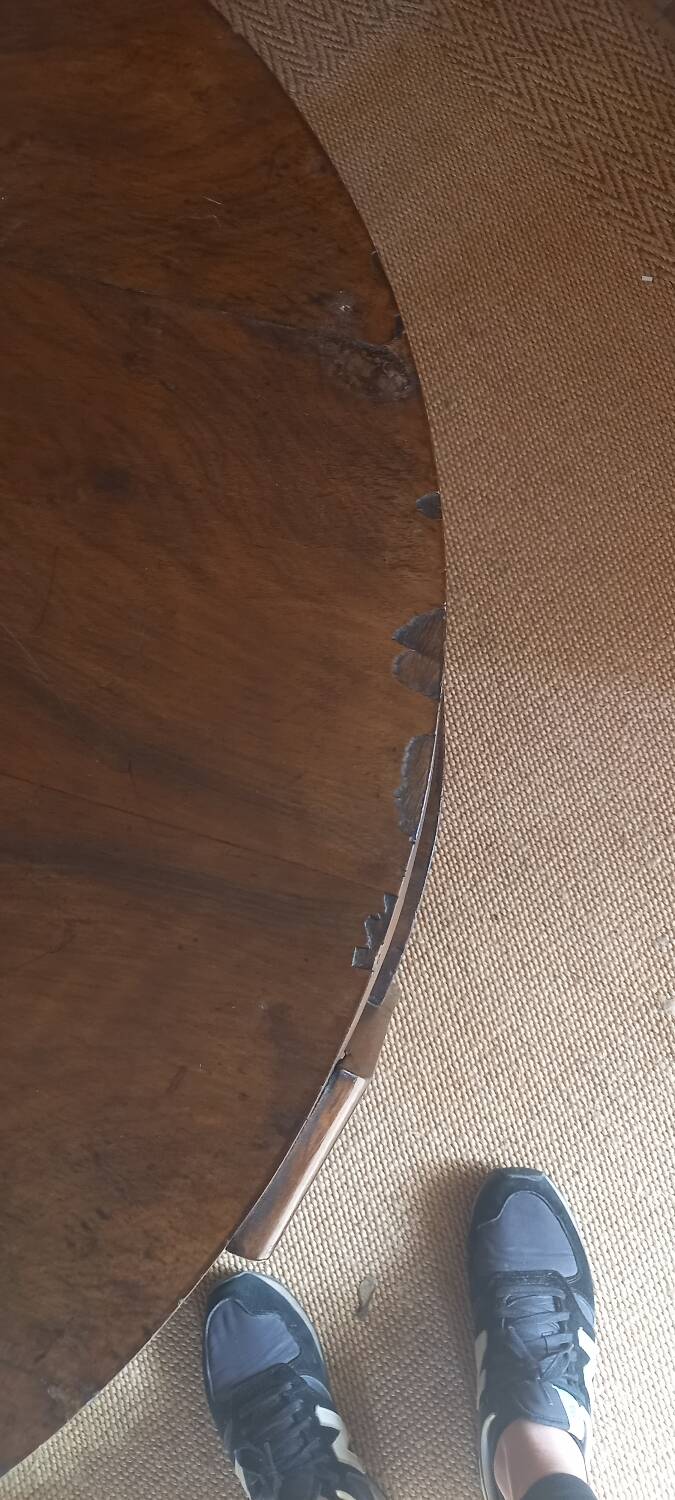 Double top round side table