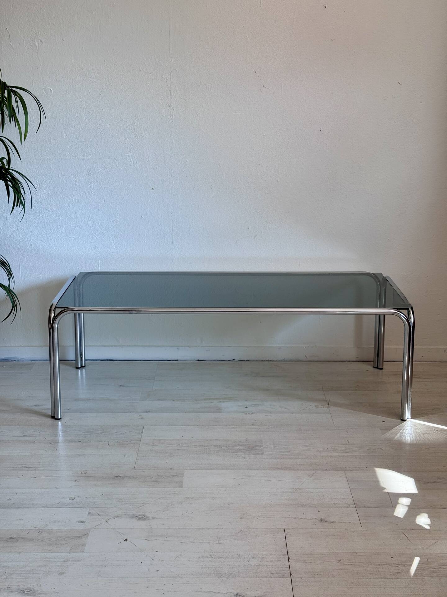 Vintage chrome coffee table 1970’s