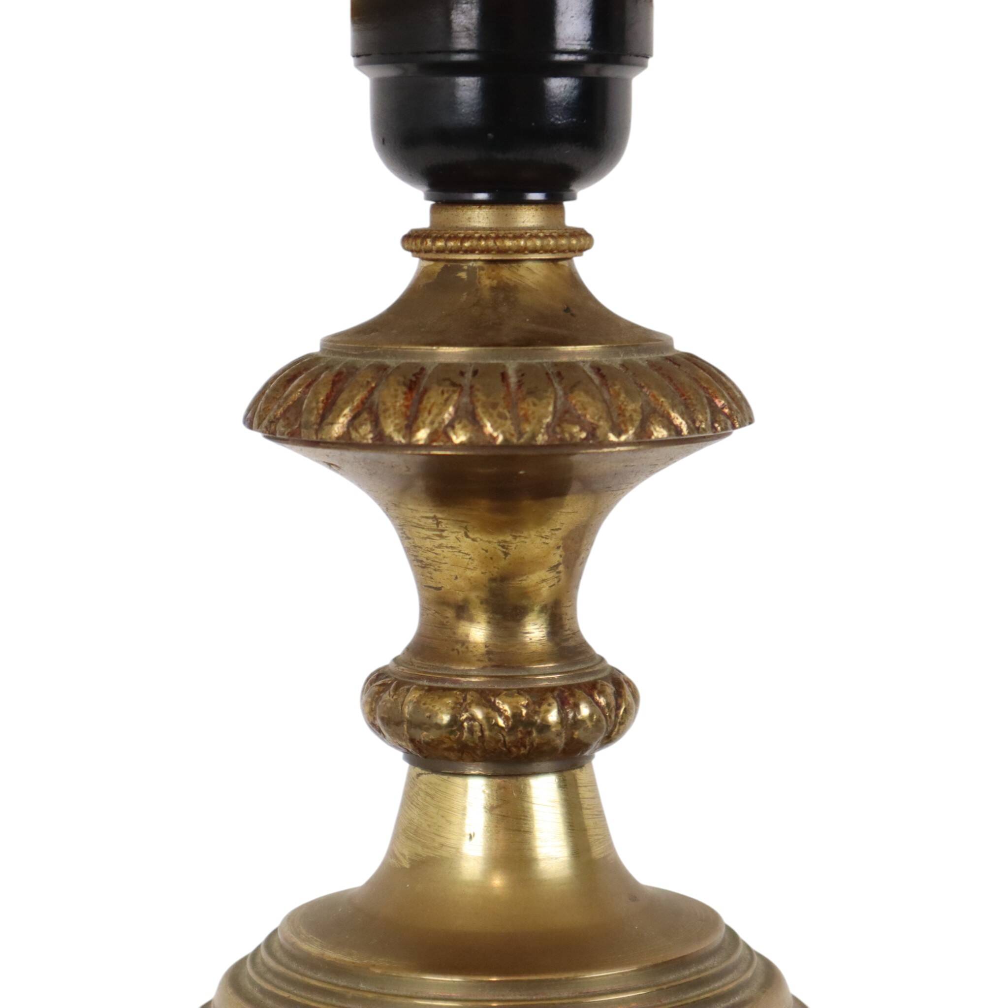 Large Brass Table Lamp Classic French Empire Style