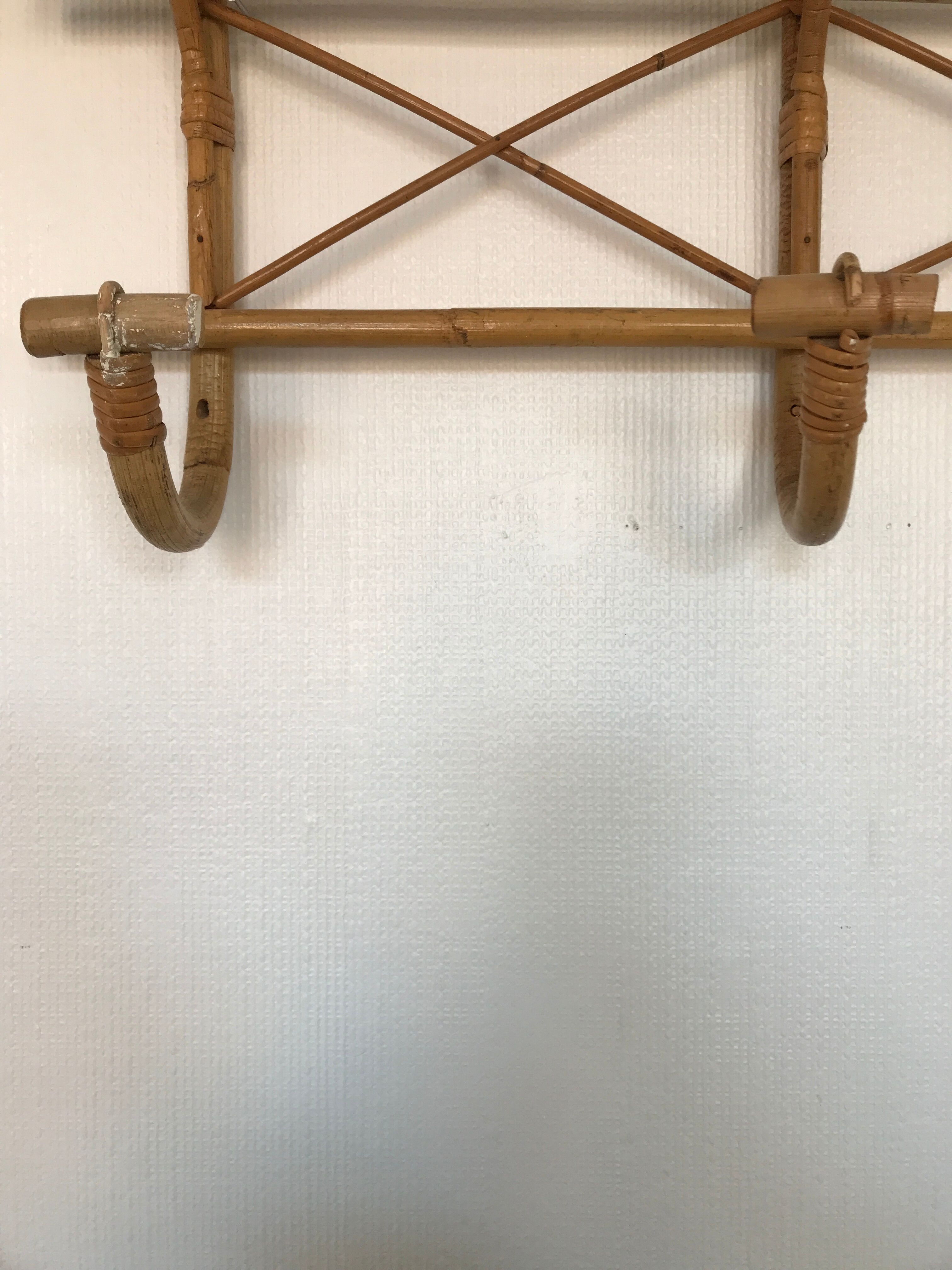 Bamboo coat rack shelf