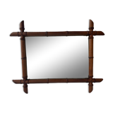 Bamboo barber mirror 43x55cm