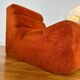 Chauffeuse / Fauteuil orange - Vintage - Design