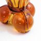 Art Deco amber glass vase 1930