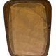 Vintage Large organic Danish mirror in teak