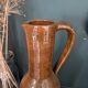 Large handcrafted glazed stoneware jug