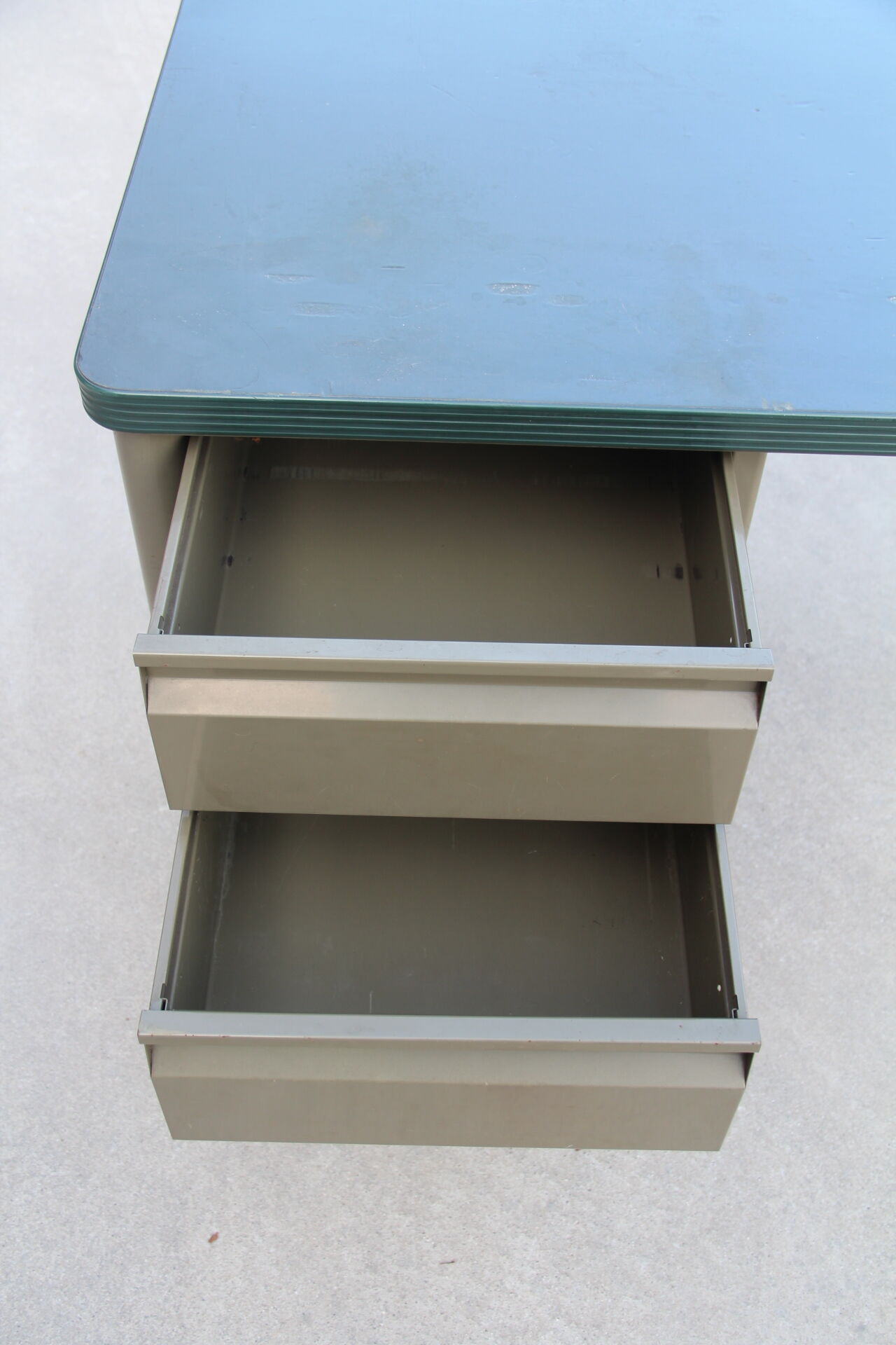 Industrial metal desk