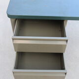 Industrial metal desk
