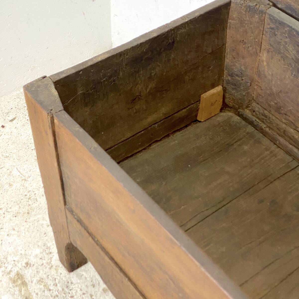 18th century solid oak chest