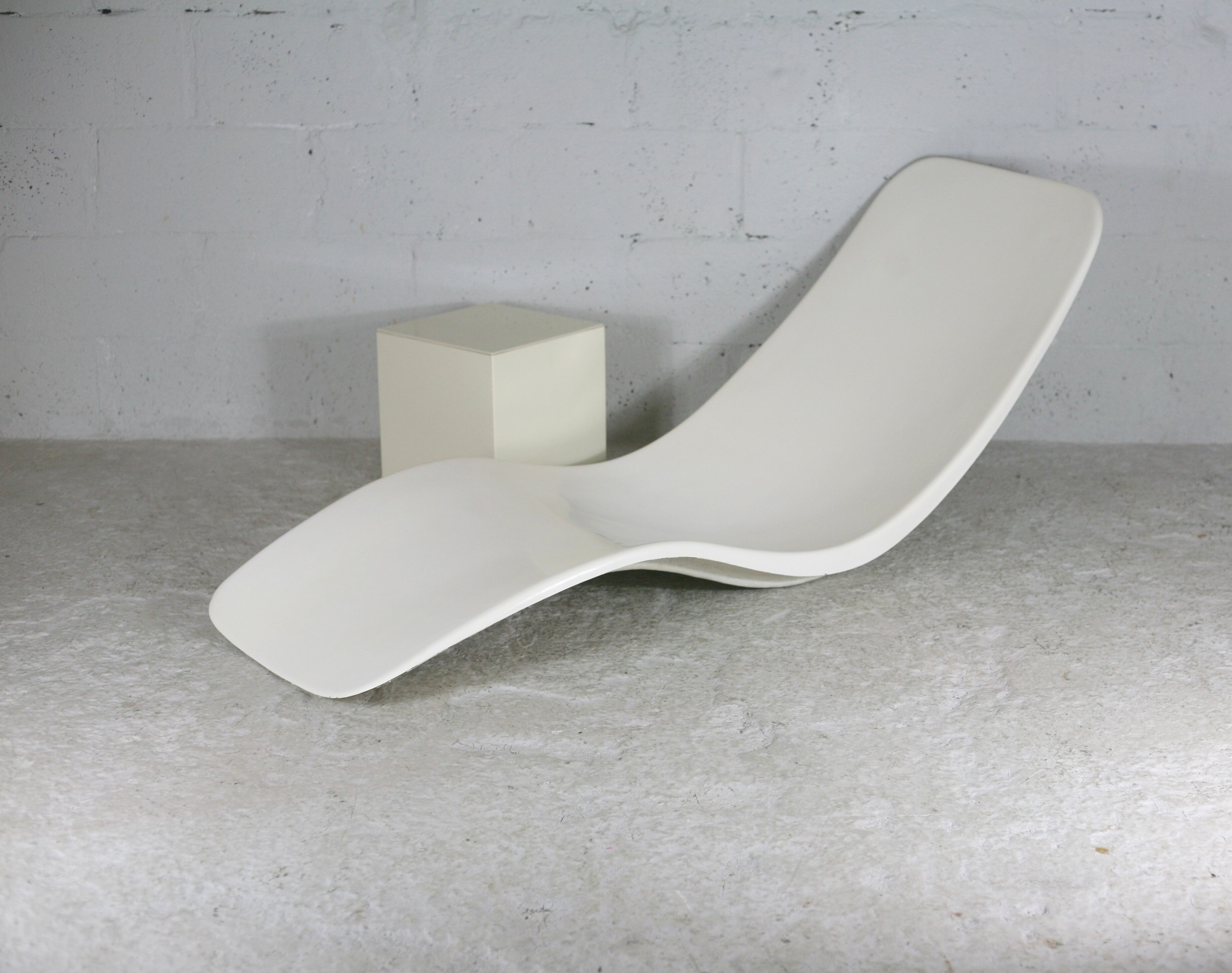Fiberglass chaise longue , Charles Zublena, circa 1965