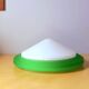 Glass and opaline wall lamp Italy 70s