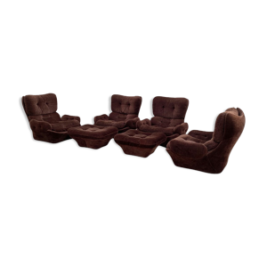 Fauteuils et ottomans space age