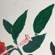 Tableau fleur exotique rouge