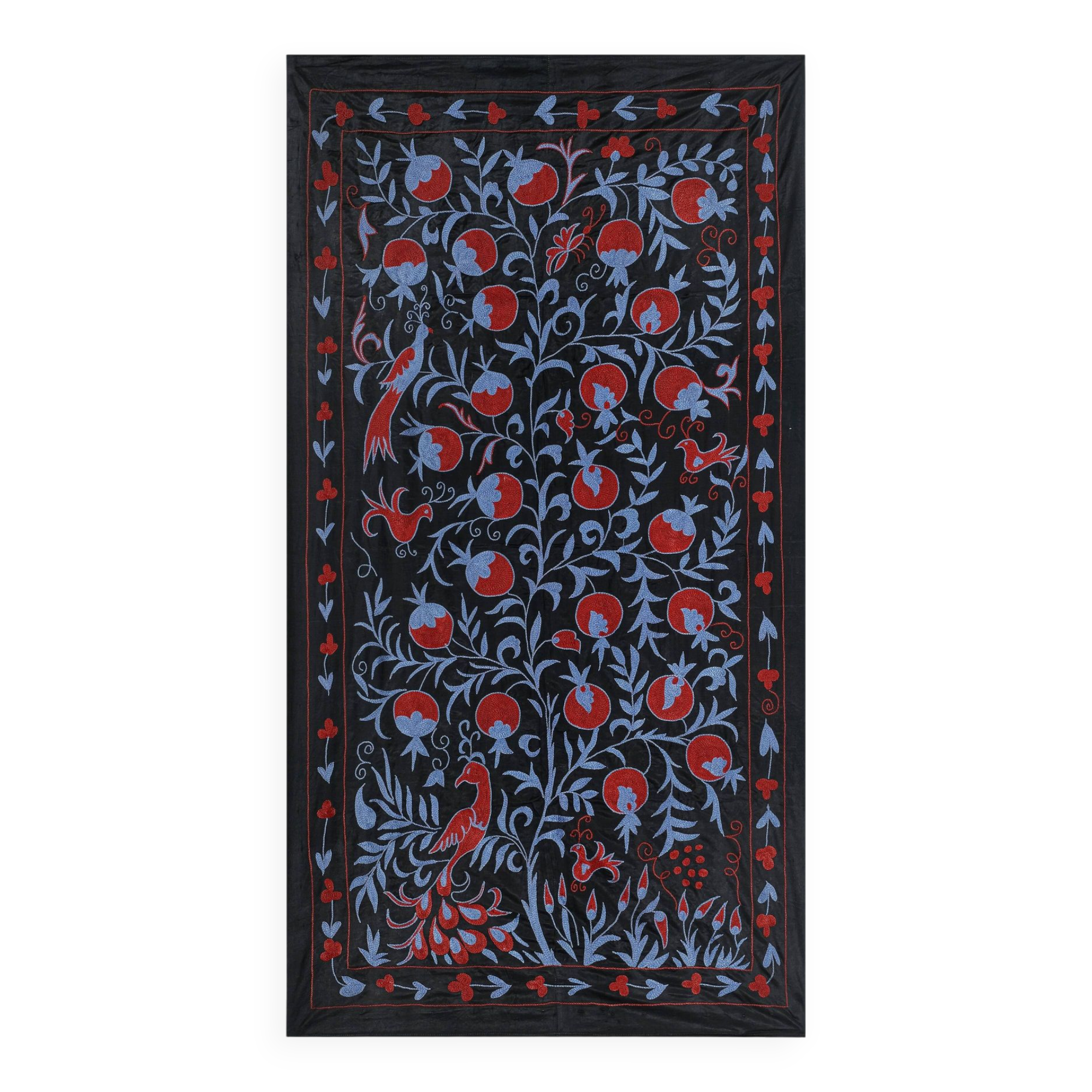 Hand knotted rug, vintage Turkish rug 103x187 cm
