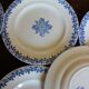 Lot 12 flat plates Iron Earth Blue Clairefontaine Greek