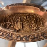 Vintage bronze brass ashtray