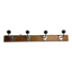 Portemanteau mural de style industriel. 4 patères en acier, style industriel, 80 cm