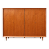 Vintage Mid-Century wardrobe – large teak wardrobe from the 1950s/60s