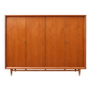 Vintage Mid-Century wardrobe – large teak wardrobe from the 1950s/60s