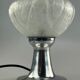 60s 70s table lamp bedside lamp chrome Doria glass space age design
