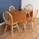Retro Blonde Ercol Model 383 Dining Table & Four Model 370 Windsor Kitchen Dining Chairs