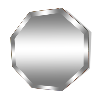 Beveled octagonal mirror