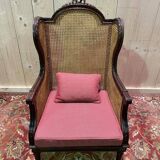 Bergère - Louis XVI style armchair in cane