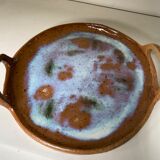 Plat en grès émaillé