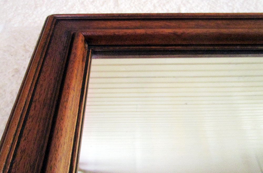 Ancient solid oak mirror