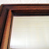 Ancient solid oak mirror