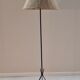 Wrought iron tripod floor lamp 1960