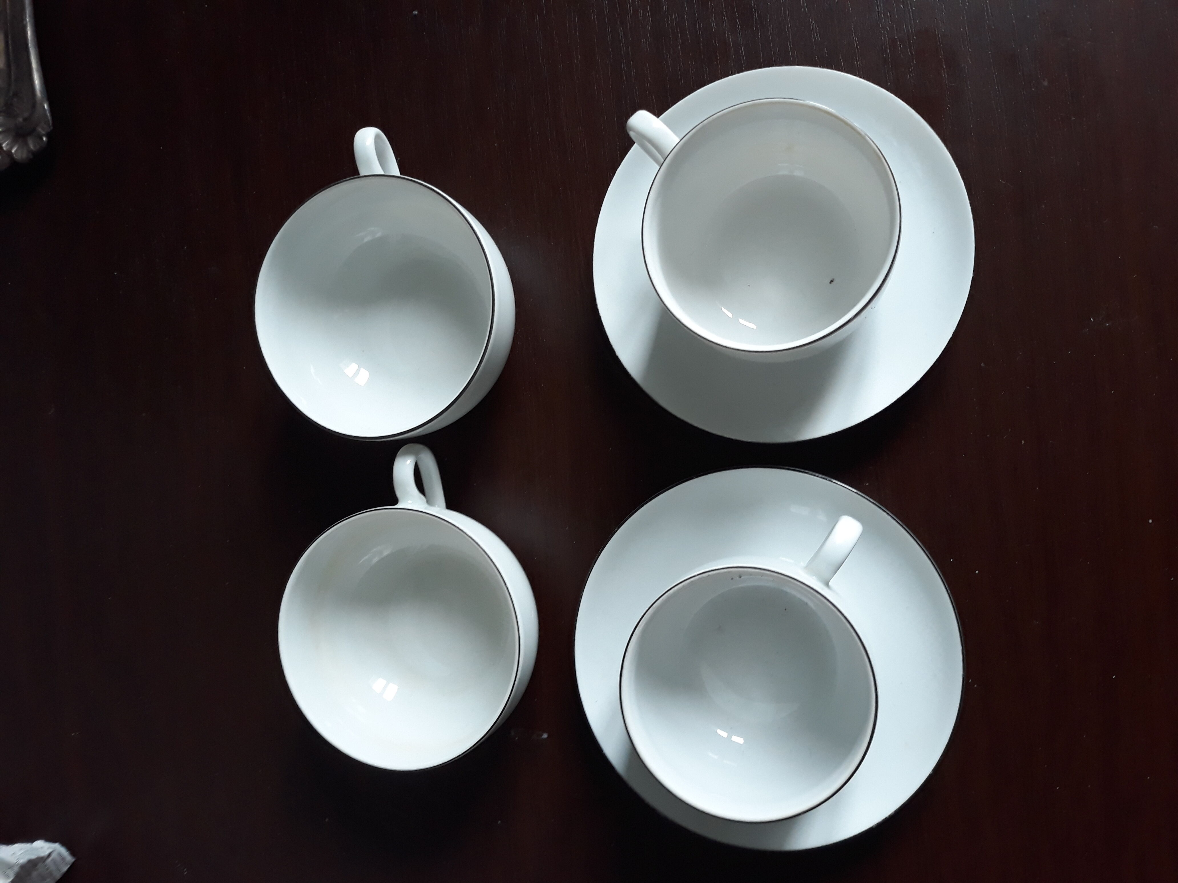 Lot of white porcelain cups