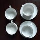Lot of white porcelain cups