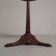 Bistro table with cast iron legs and marble top, 1920s.