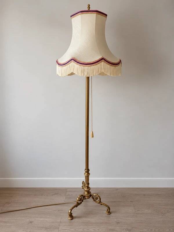 Lampadaire ancien en Bronze doré