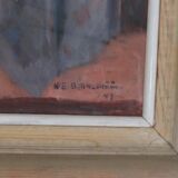 Original Swedish Oil on Panel – “Muted Scene” by Karl Erik Billeström