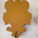 Paire d'appliques montagne vintage bois peint