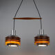 Pair of Danish vintage pendant lamps from 1960s