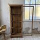 19th-century English pine display cabinet