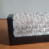 Large ERCO Bakelite & Pressed Crystal Wall Light – 33 cm – 1970 Design