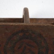 Panier chinois ancien en bois peint – Chine, vers 1900