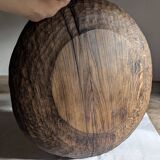 Carved oak plate