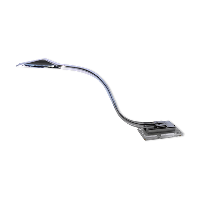 Lampe Cobra en plexiglass et metal chromée , années 80