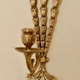 Single mid-century brass Swedish brass sconce