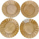 Set of four vintage Duralex Marguerite plates