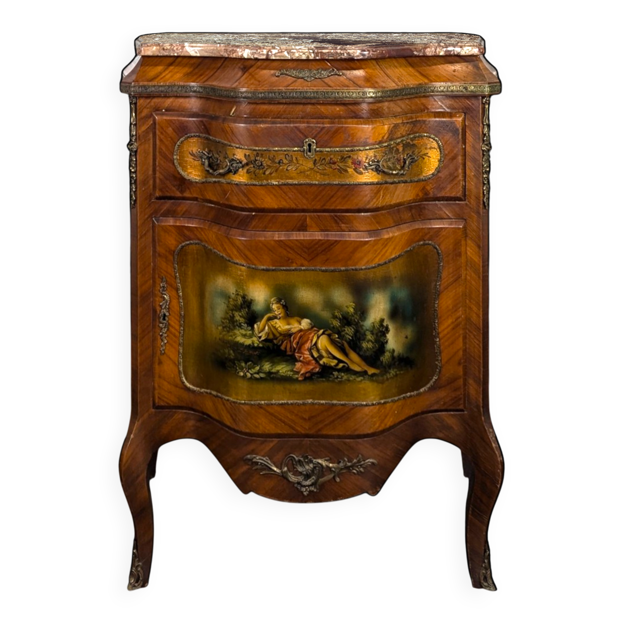 Meuble d'appui vernis Martin de style Napoléon III
