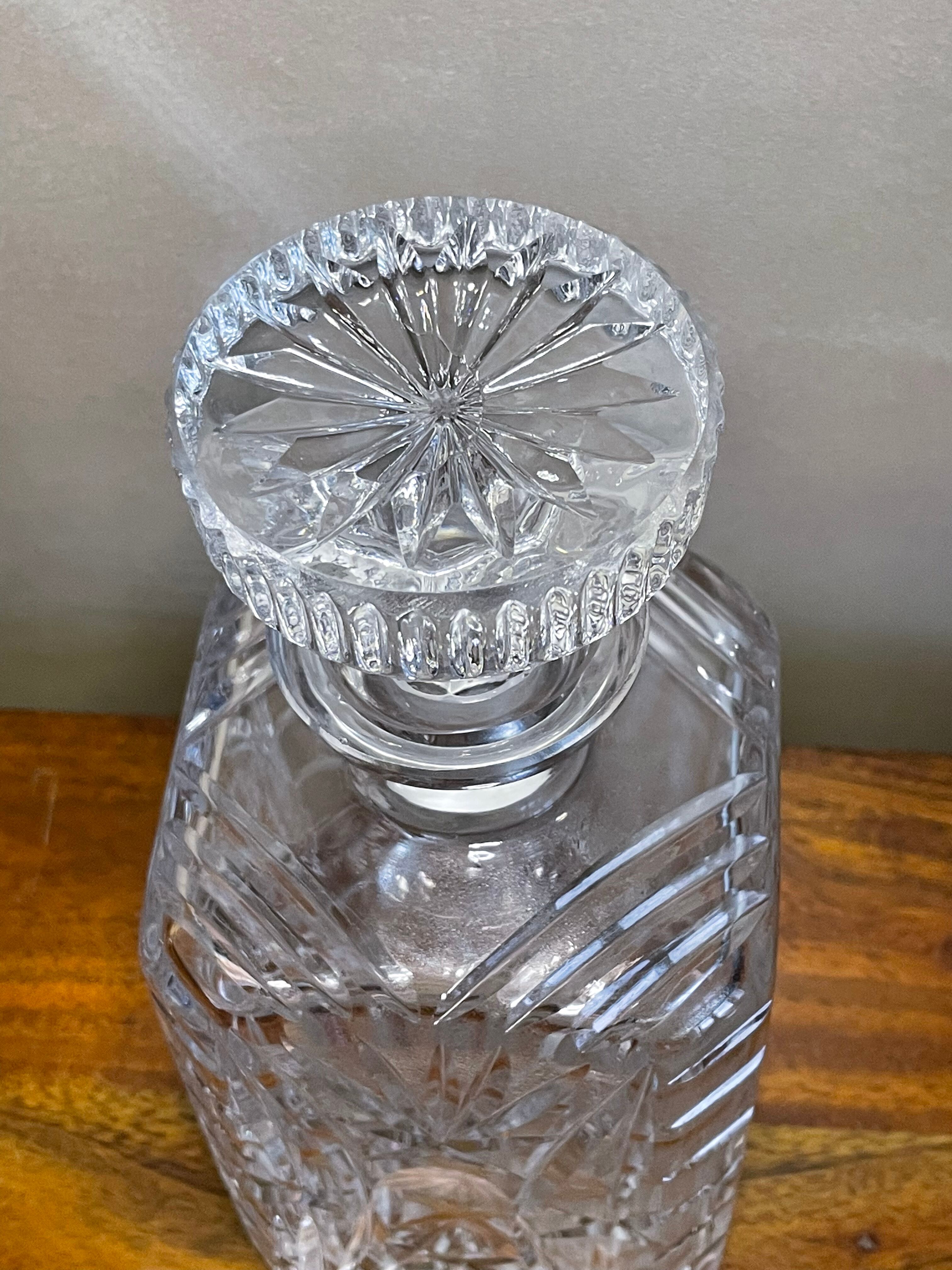 Carbed glass decanter