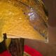 1970s to 80s living room lamp, handmade glass, origin Netherlands, 46x34.