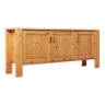 Vintage pine wood sideboard, 1970s